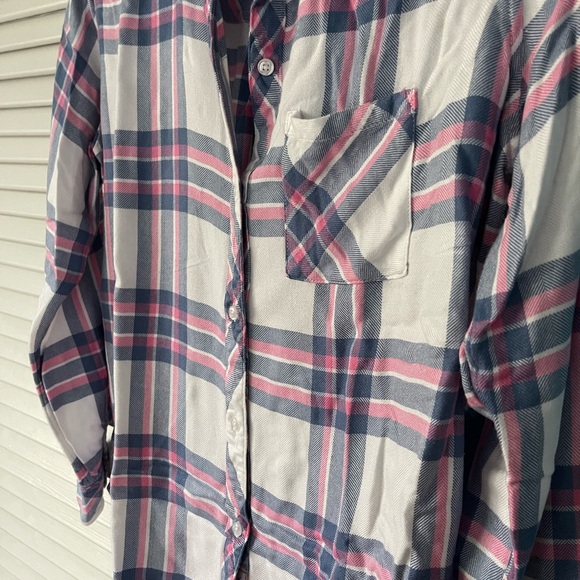 Rails Pink and Blue Plaid Shirt - Picture 3 of 5